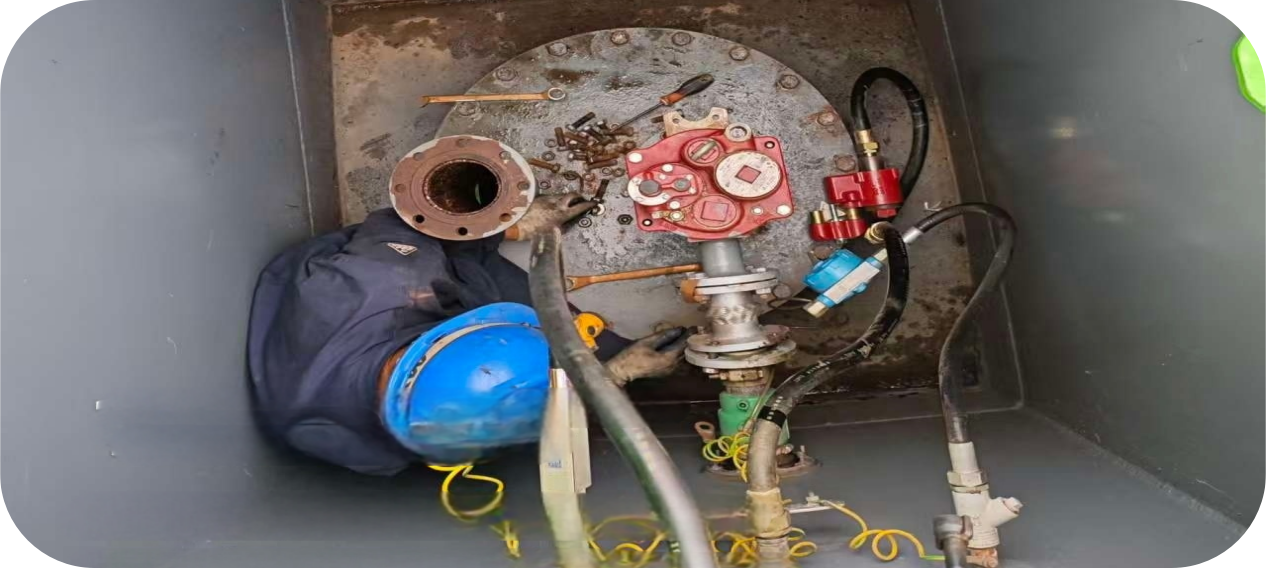 順利完成某高速服務(wù)區(qū)油罐綜合整治 